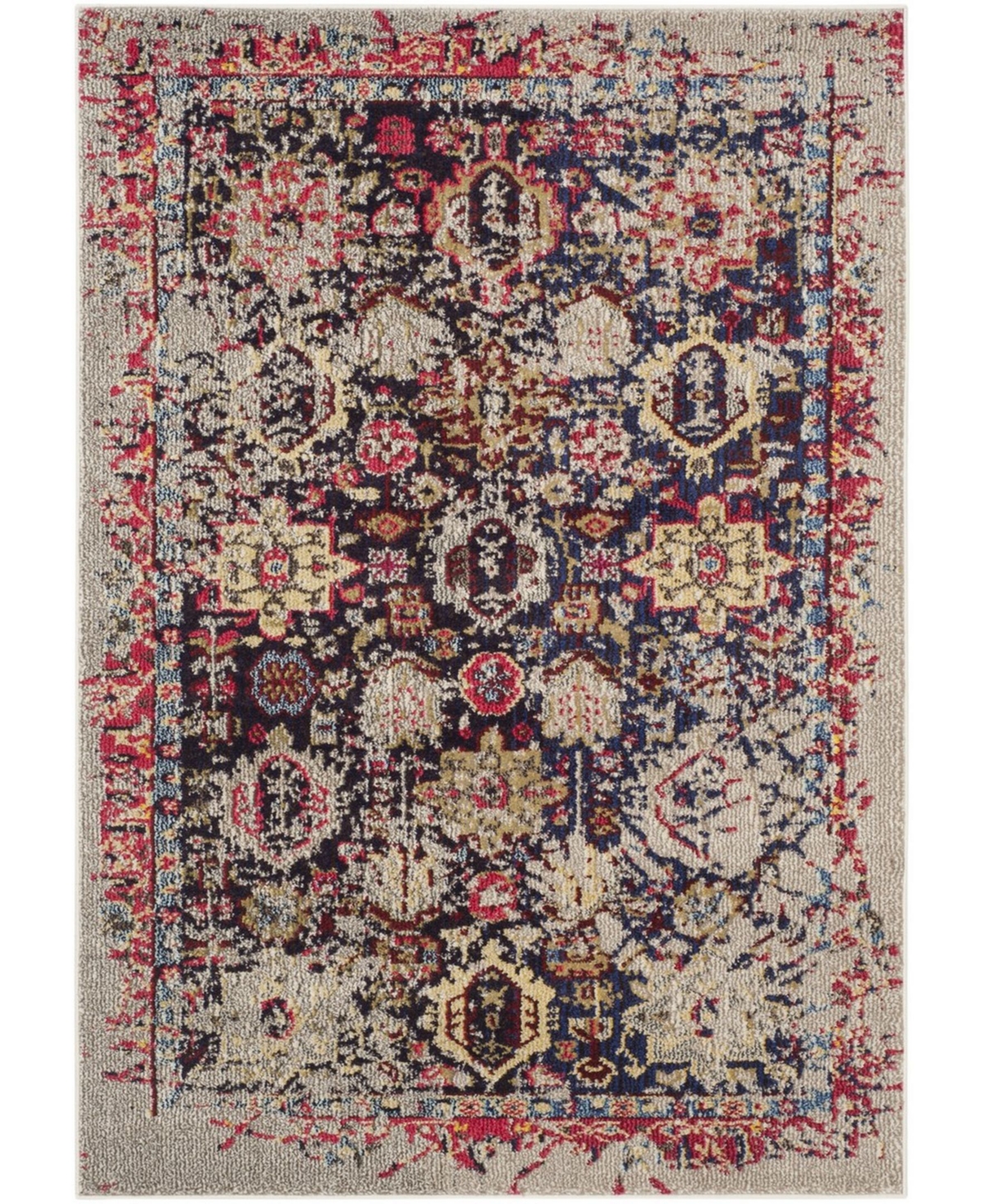Safavieh Monaco Gray and Multi 10' x 14' Area Rug - Gray