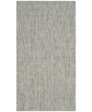 Safavieh Courtyard Cy8576 Gray And Turquoise 2' X 3'7" Sisal Weave Outdoor Area Rug