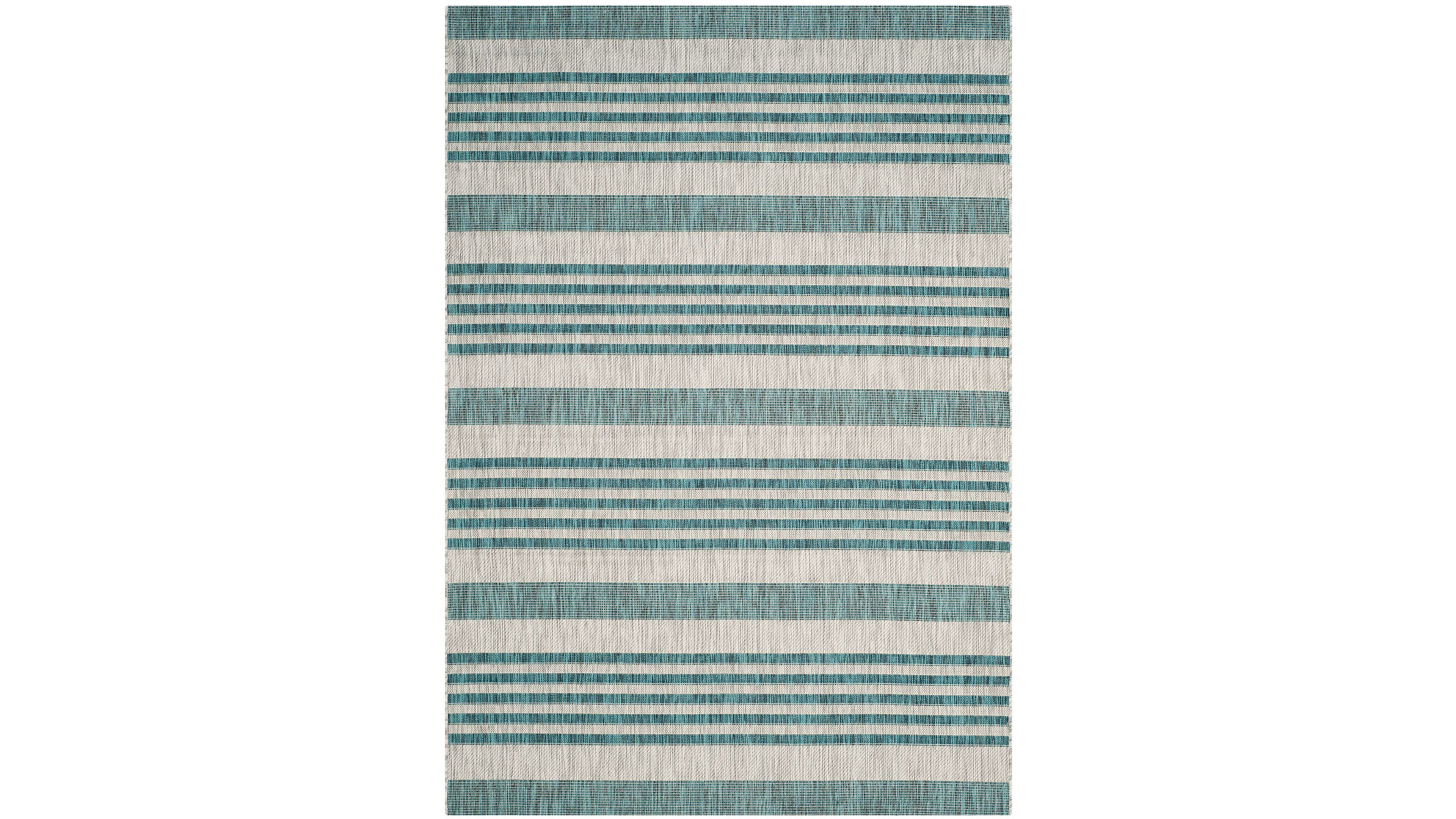 Safavieh Courtyard CY8062 Gray and Blue 8' x 11' Outdoor Area Rug