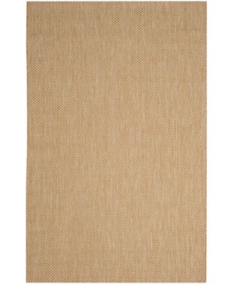 Courtyard CY8521 Natural and Cream 5'3" x 7'7" Outdoor Area Rug