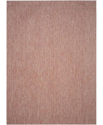 Courtyard CY8521 Red and Beige 8' x 11' Sisal Weave Outdoor Area Rug