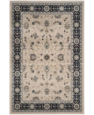 Lyndhurst LNH340 Light Beige and Anthracite 8' x 10' Area Rug