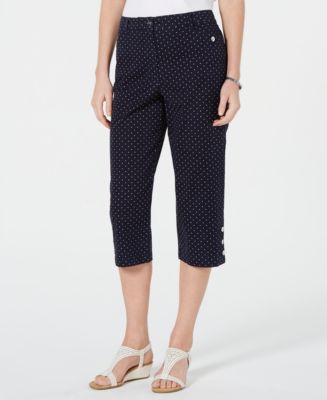 Karen Scott Polka Dot Capri Pants, Created for Macy's - Macy's