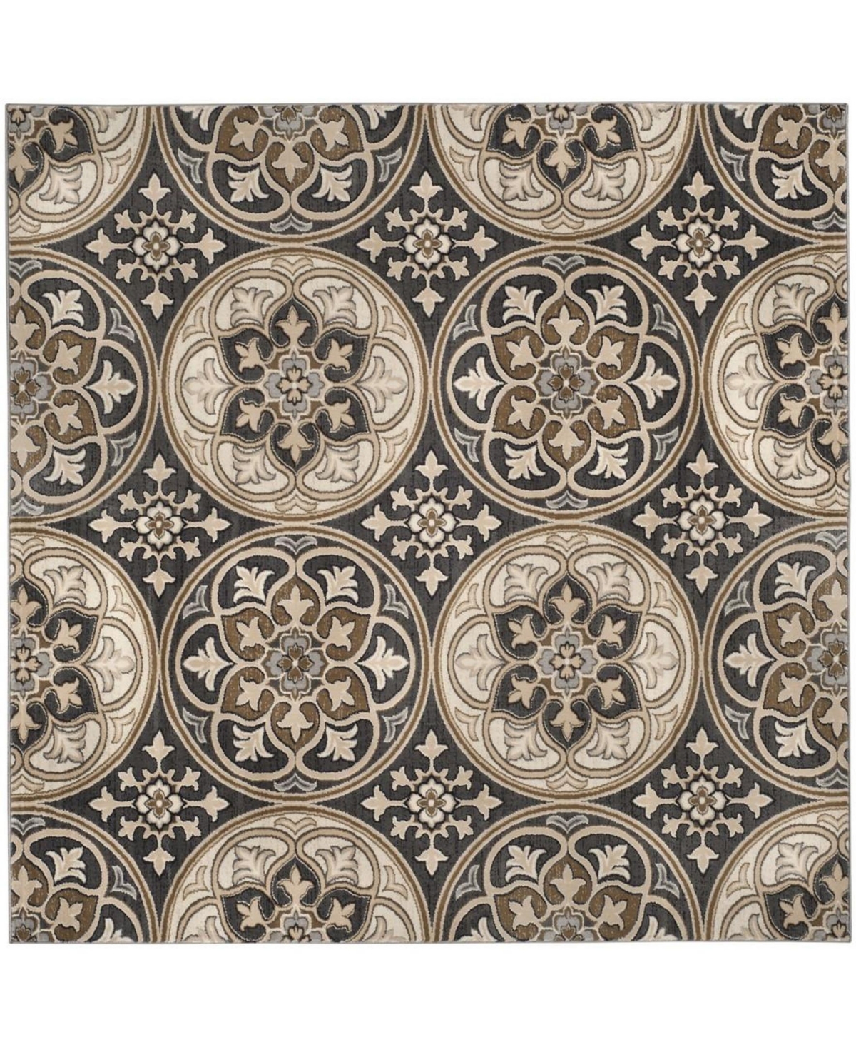 Safavieh Lyndhurst Light Gray and Beige 8' x 8' Square Area Rug - Grey Group