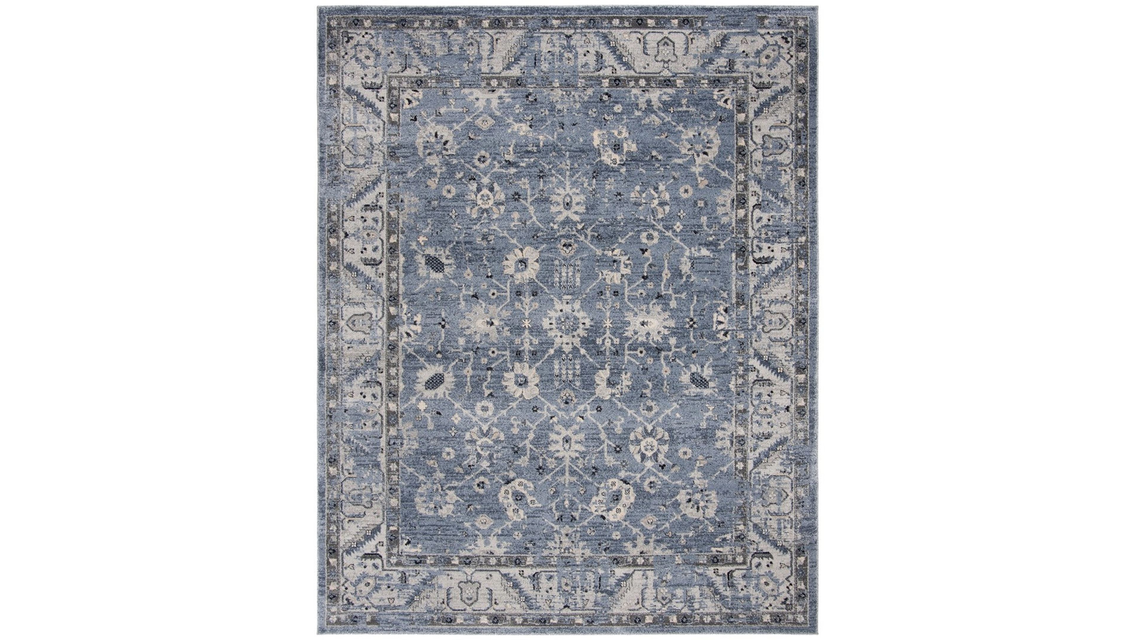 Safavieh Charleston CHL413 Navy and Light Gray 8' x 10' Area Rug