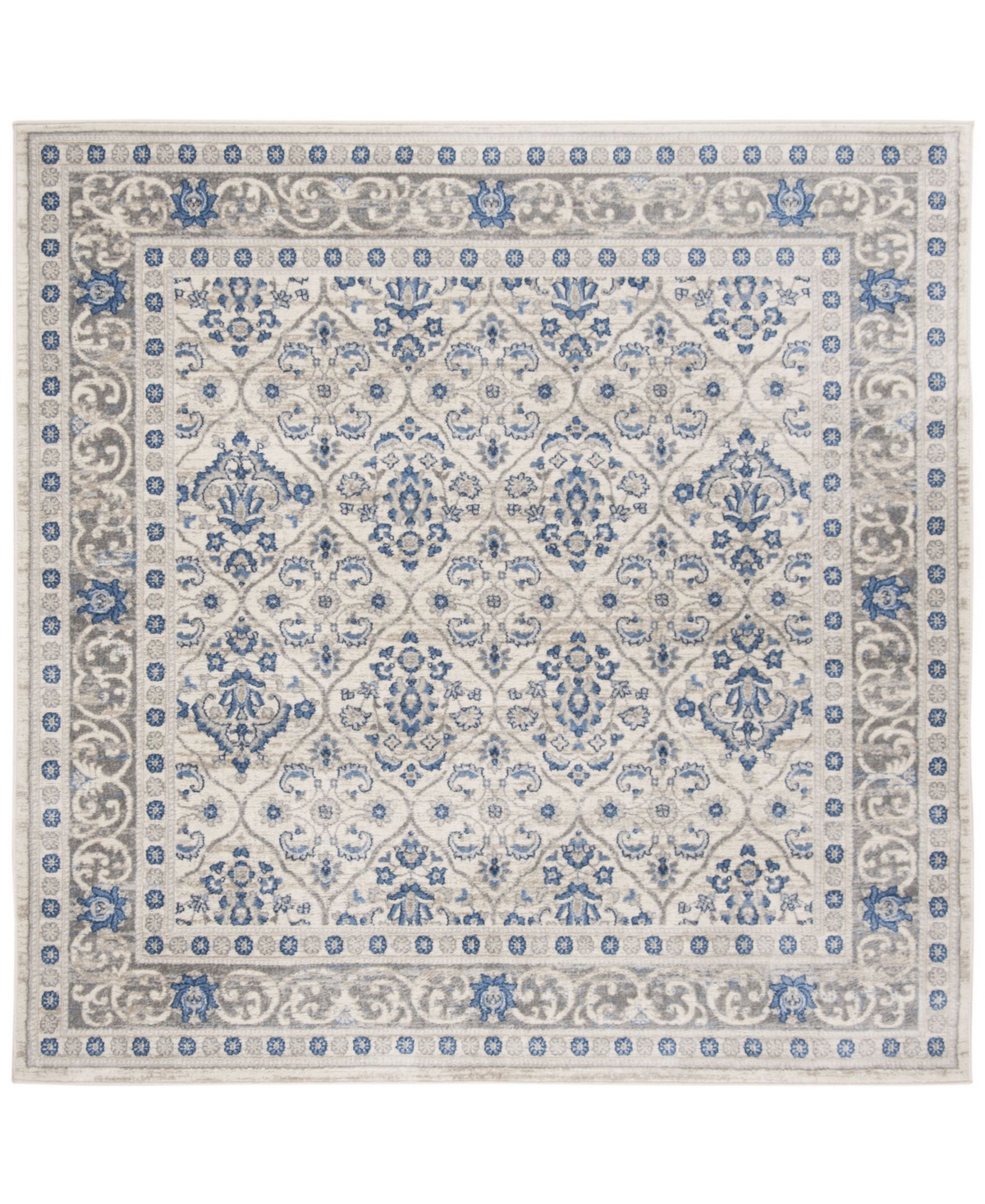 Safavieh Brentwood BNT870 Light Gray and Blue x Area Rug