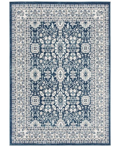 Safavieh Madison Cream And Navy 3 X 5 Area Rug Reviews Rugs