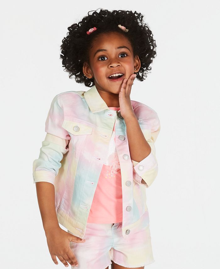 Epic Threads Little Girls Tie Dyed Denim Jacket, Created for Macy's - Macy's