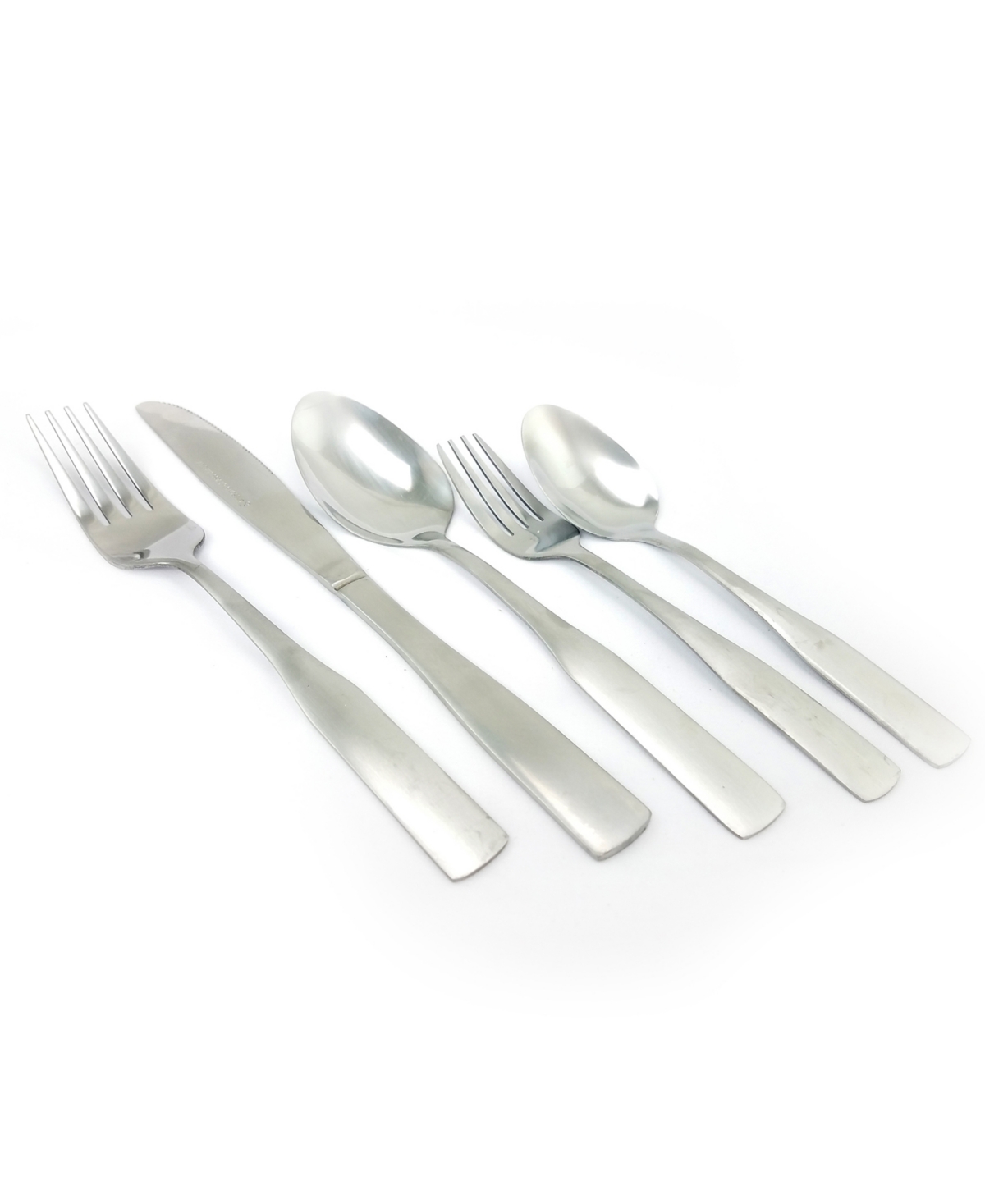 GIBSON HOME ABBEVILLE 61 PIECE FLATWARE SET WITH WIRE CADDY