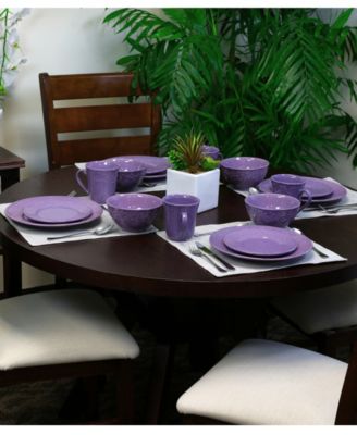 Lilac Fields 16 Pc. Dinnerware Set, Service for 4