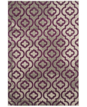 Safavieh Porcello Light Gray and Purple 6' x 9' Area Rug