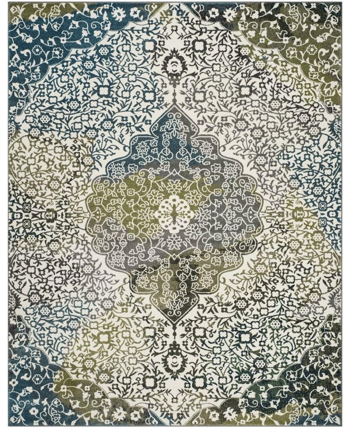 Safavieh Watercolor WTC672 Area Rug -Peacock Blue