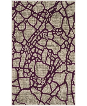 Safavieh Porcello Light Gray and Purple 3' x 5' Area Rug