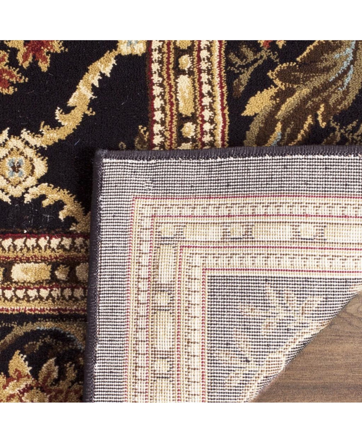 Safavieh Lyndhurst LNH556 Black 5'3" x 7'6" Area Rug