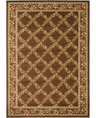 Lyndhurst LNH557 Brown 8' x 11' Sisal Weave Area Rug