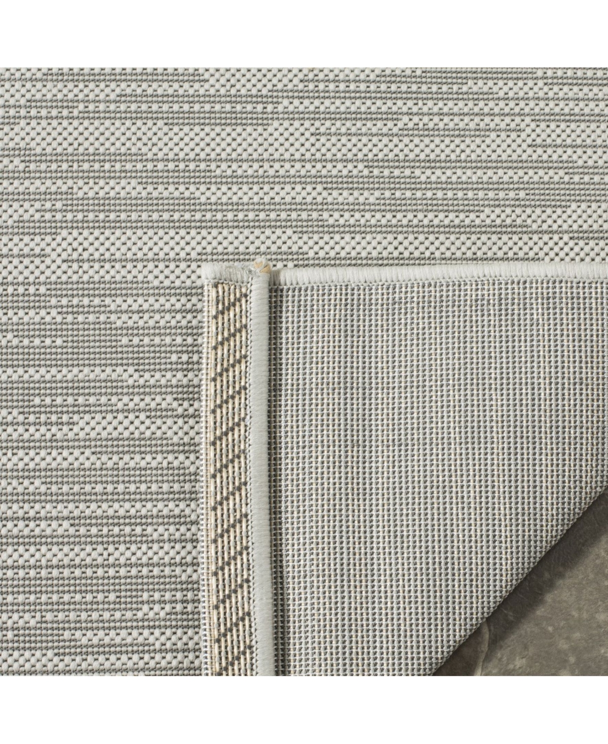 Safavieh Courtyard CY6576 Light Gray 5'3" x 7'7" Sisal Weave Outdoor Area Rug