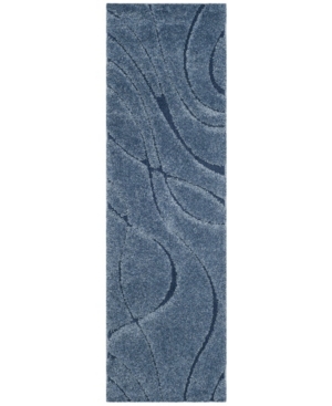 Safavieh Shag Light Blue and Blue 2'3