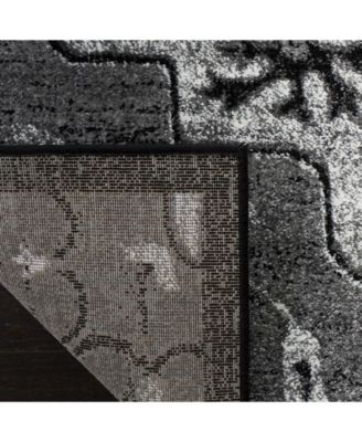 Vintage Hamadan VTH221 Light Gray and Gray 5'3" x 7'6" Area Rug