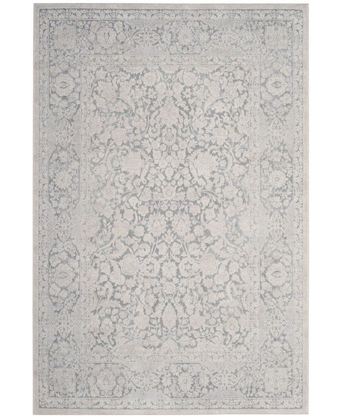 Safavieh Reflection Light Gray and Cream 5'1" x 7'6" Area Rug - Macy's