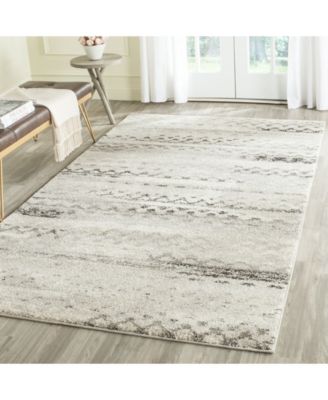 Retro RET2136 Cream and Gray 5' x 8' Area Rug