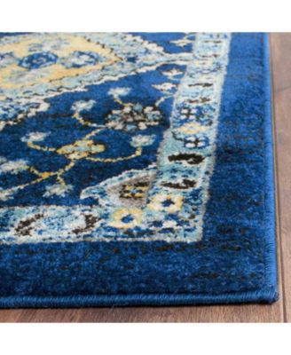Evoke EVK224 Royal and Ivory 8' x 10' Area Rug