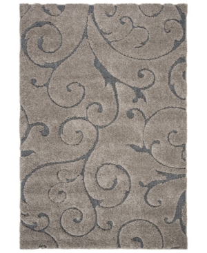Safavieh Shag Cream and Light Blue 5'3