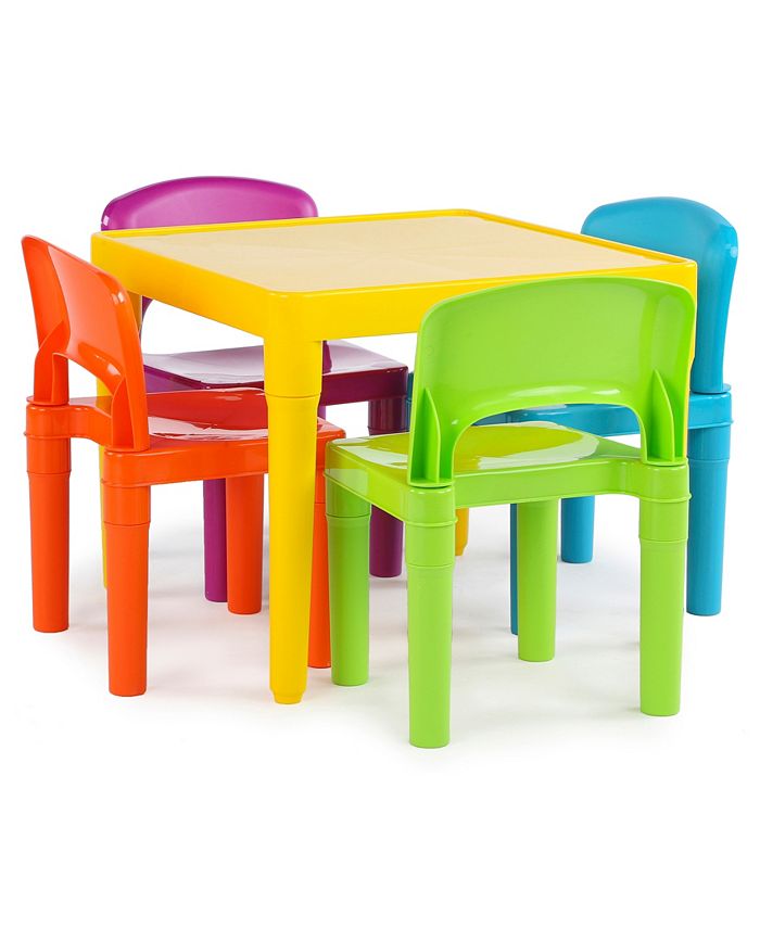 Humble Bee Kids Plastic Table and 4 Chairs & Reviews - Furniture - Macy's