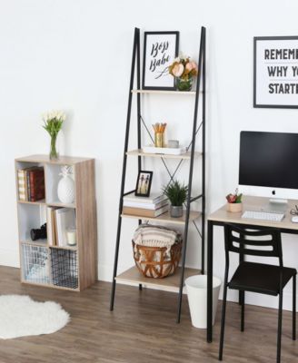 Humble Bee Good Jupiter 4 Tier 71" Tall Ladder Style Storage Unit / Bookcase