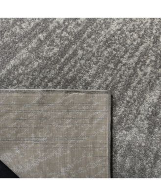 Evoke EVK228 Dark Gray and Ivory 5'1" x 7'6" Area Rug