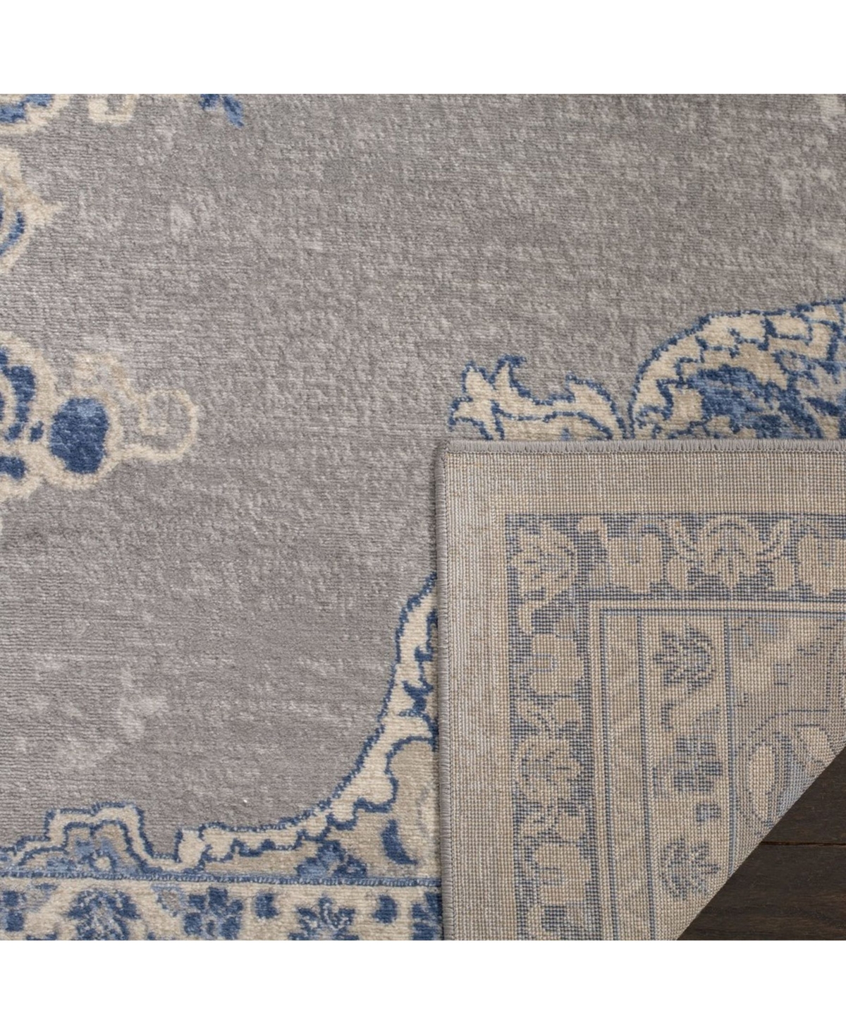 Safavieh Brentwood BNT867 Light Gray and Blue Area Rug