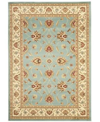 Lyndhurst LNH553 Blue and Ivory 5'3" x 7'6" Area Rug
