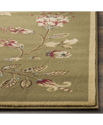 Lyndhurst LNH552 Green and Multi 5'3" x 7'6" Area Rug