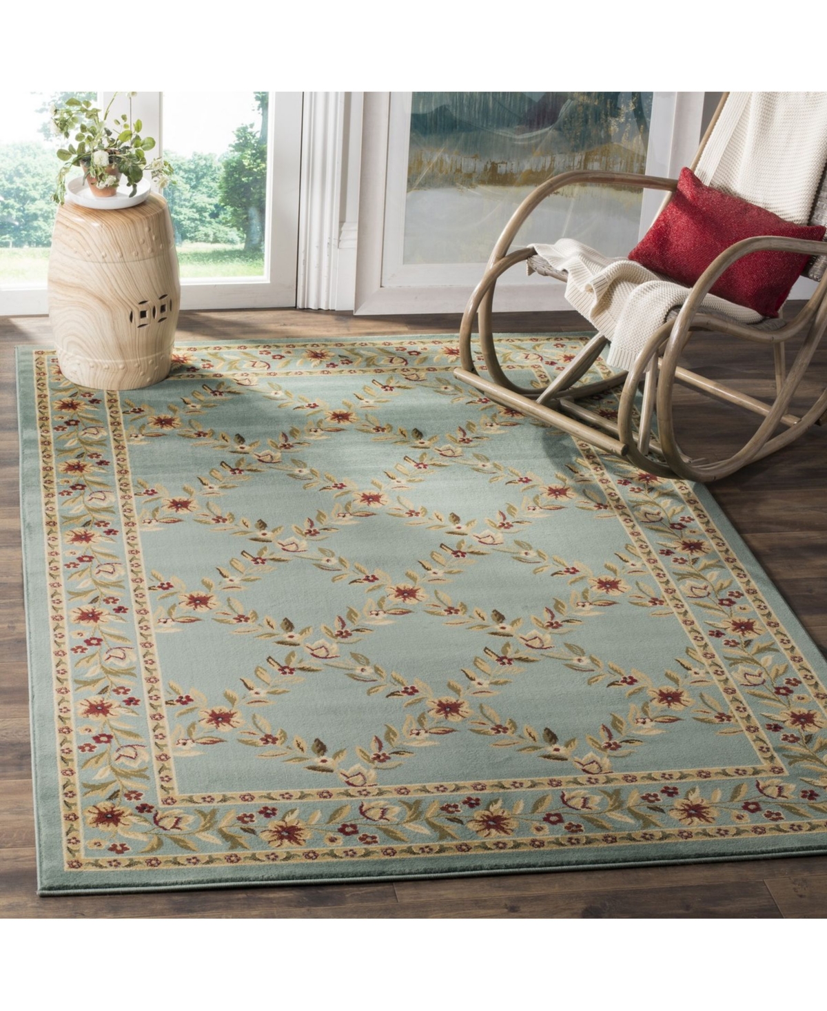 Safavieh Lyndhurst LNH557 Blue 5'3" x 7'6" Area Rug