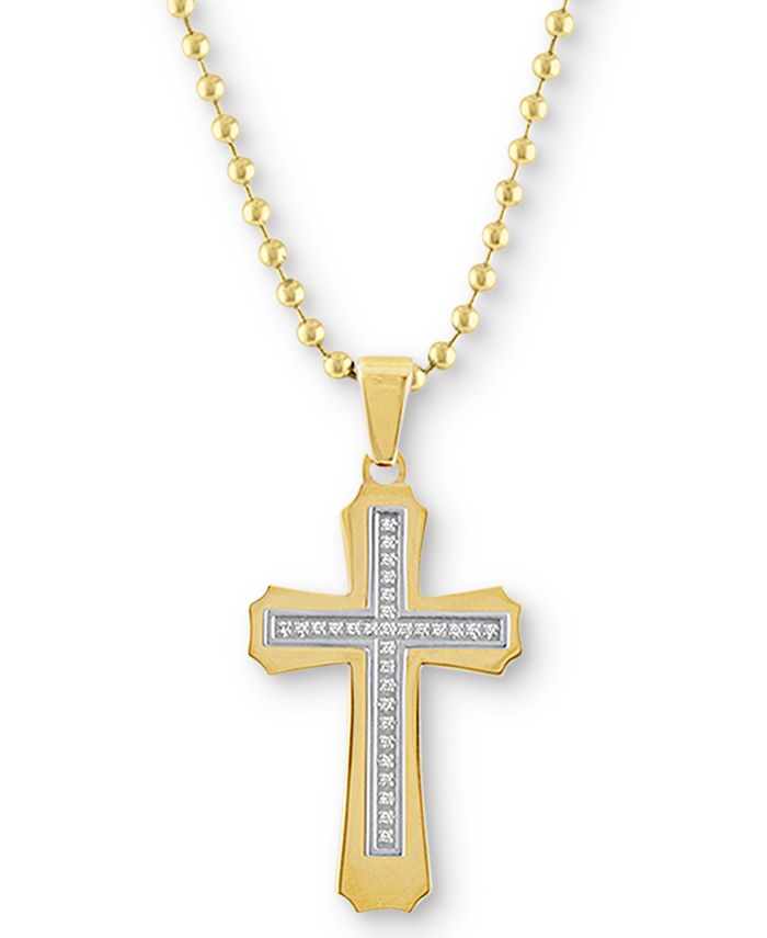 Macy's Men's Diamond Cross 22