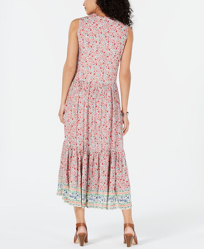Style & Co Petite Printed Tiered Maxi Dress, Created for Macy's Macy's