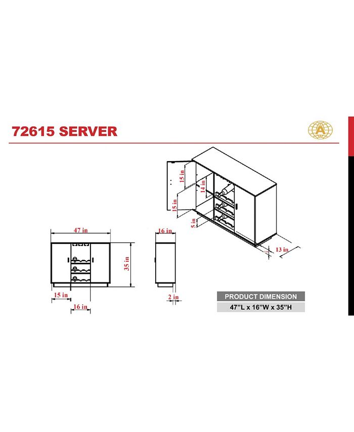 Acme Furniture Hazen Sideboard Buffet Server and Accent Macy's