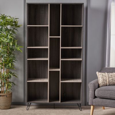 Imogen Modern Faux Wood Bookshelf
