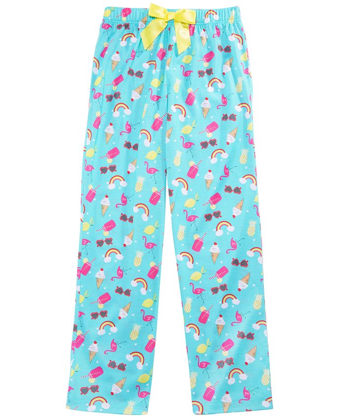Max & Olivia Little & Big Girls Rainbow-Print Pajama Pants, Created for ...