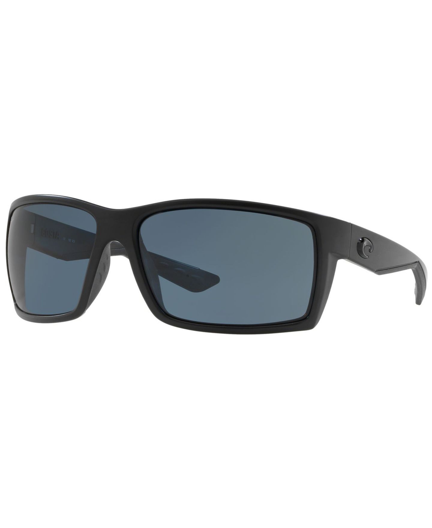 Мужские солнцезащитные очки Costa Del Mar Polarized, Reefton 64, цвет: Чёрный / Серый — фото 1