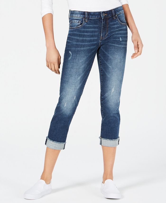 Kut from the Kloth Amy Roll-Crop Straight Jeans & Reviews - Jeans ...