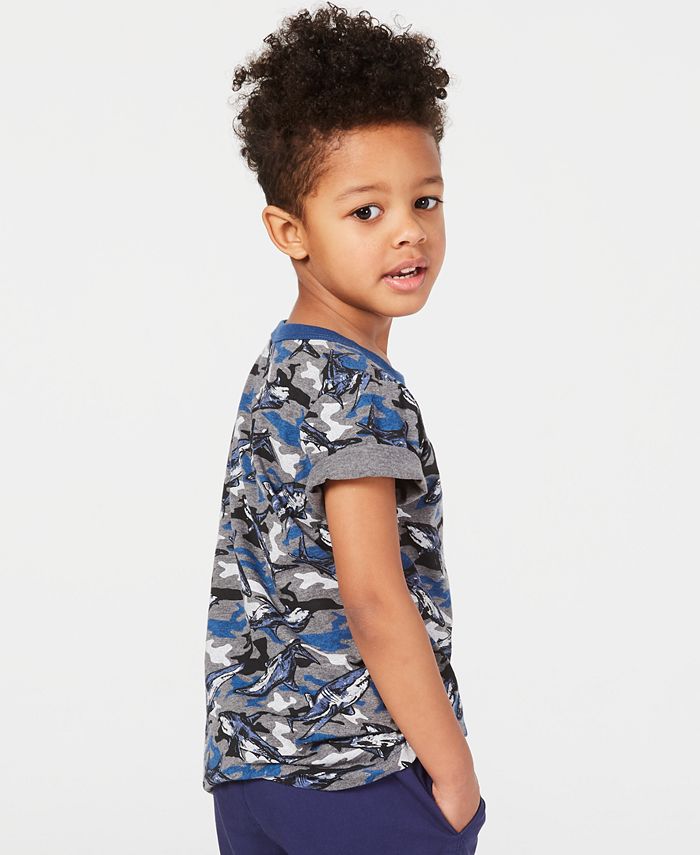 Epic Threads Toddler Boys Shark-Print T-Shirt, Created for Macy's ...