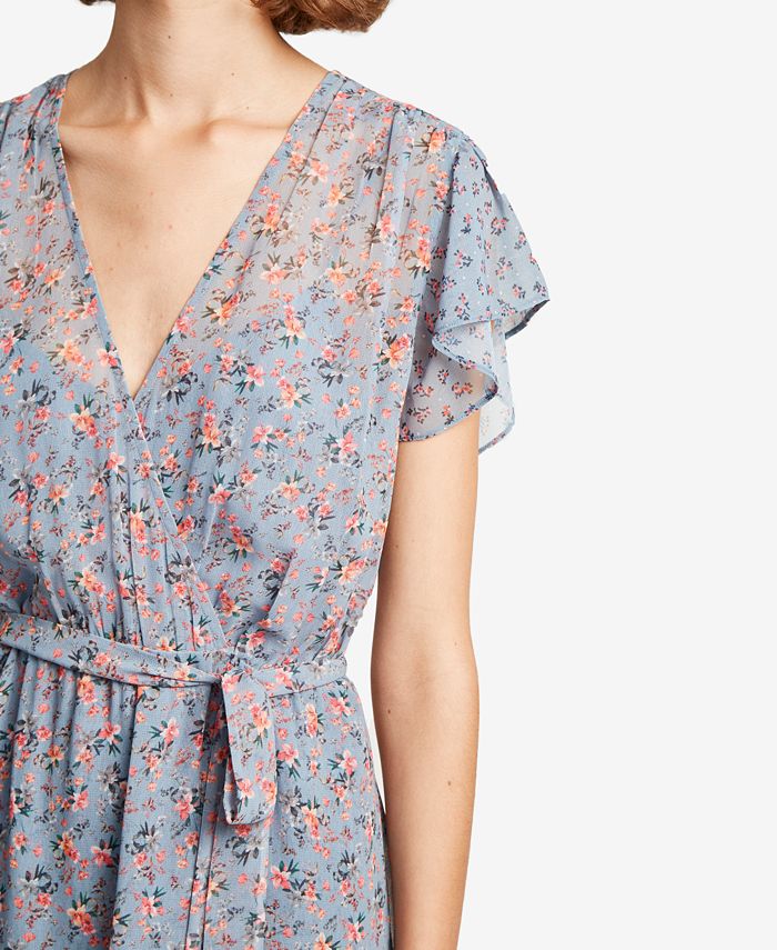 French connection celestia hotsell sheer wrap dress