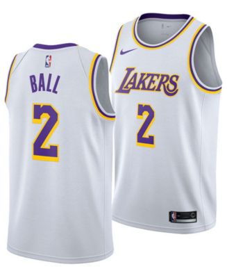 Nike Men's Lonzo Ball Los Angeles Lakers Association Swingman Jersey 