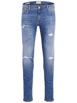 JACK & JONES Herren Slim Jeans – Stretch-Denim, Mit Recycelter Baumwolle, Bequemer Alltags-Schnitt