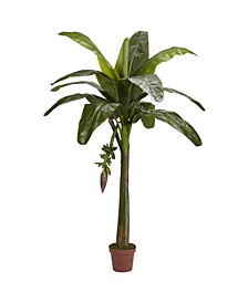 6' Banana Faux Silk Tree - Real Touch