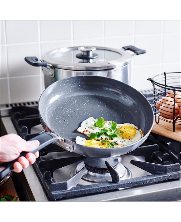 GreenPan Levels 10" & 12" Stainless Steel Stackable Ceramic Nonstick