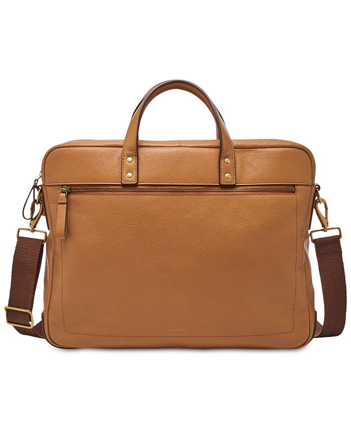 Fossil Men s Haskell Leather Briefcase Macy s