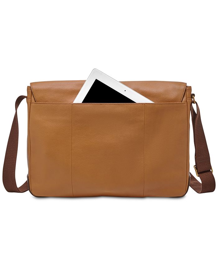 Fossil Men's Buckner Leather Messenger Bag Macy's
