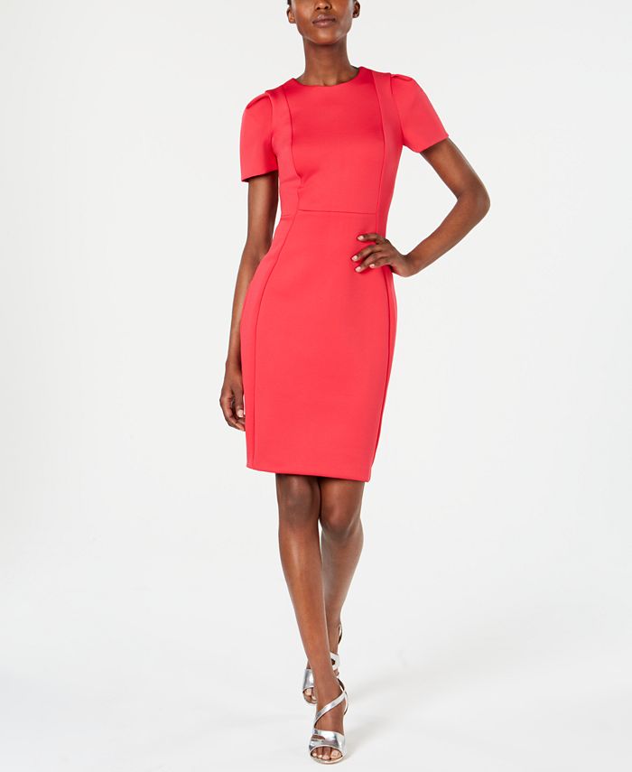 Calvin Klein Fitted Sheath Dress - Macy's