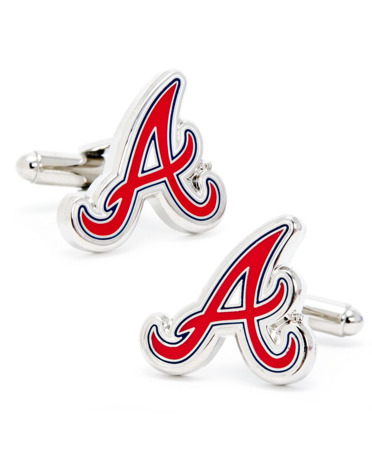 Мужские запонки Cufflinks Inc. Atlanta Braves Cufflinks — фото 1